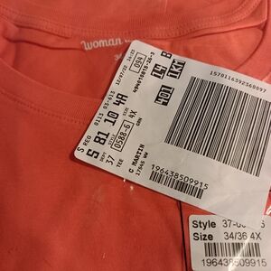 Woman Within Coral Top